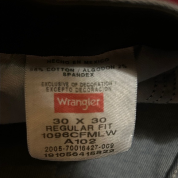 Wrangler Men’s Straight Leg Dark Blue Jeans - Picture 4 of 4